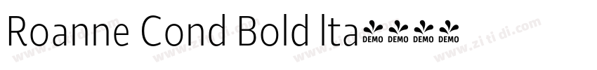 Roanne Cond Bold lta字体转换
